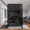 DSVIMOY Outdoor & Indoor Privacy Screen, Freestanding Decorative Privacy Screen for Deck Balcony Patio, Black, 48"*76"*16" - 2 of 4