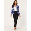 INSPIRE CHIC Women's Notched Lapel Open Front Business Casual Blazer - 3 of 4