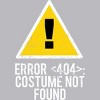 Men's Design By Humans Halloween Error 404 Costume Not Found Apparel By COVI Tank Top - 2 of 4