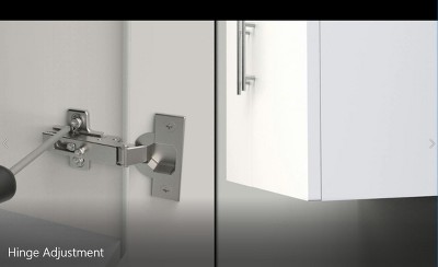 White 96" Cabinet Set with Adjustable Shelving