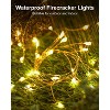 FAAYFIAN 60-LED Battery-Operated Fairy String Lights, 5 ft Silver Wire Warm White Indoor Christmas Decor Lights With Timer - 4 of 4