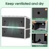 LAOTIES Wooden Chicken Nesting Boxes with 8 Compartments,Rollout Egg Collection,PVC Roof And Foldable Perches - 3 of 4