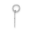 Black Bow Jewelry 14k White Gold, Amanda Collection, Small Block Style Initial G Pendant - 2 of 4