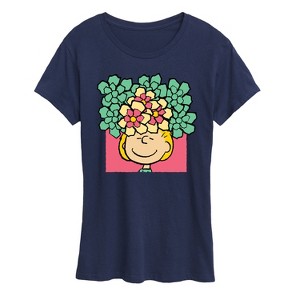 Women's - Peanuts - Sally Flowers Short Sleeve Graphic T-Shirt - 1 of 4
