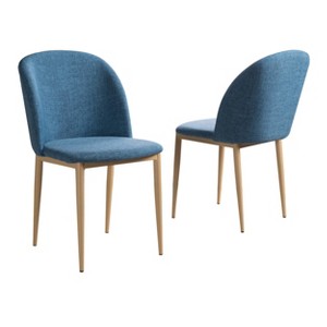 Anneliese Dining Chair - Muted Blue (Set of 2) - Christopher Knight Home