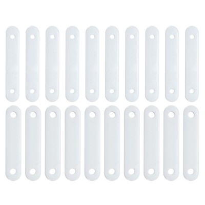 Unique Bargains Home Office Hotel Windproof Curtain Tablecloth Weights White 20 Pcs