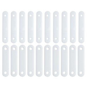 Unique Bargains Home Office Hotel Windproof Curtain Tablecloth Weights White 20 Pcs - 1 of 4