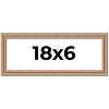 PosterPalooza | Panoramic Deco Brown Picture Frame - UV Acrylic, Foam Board Backing, Hanging Hardware - 2 of 4