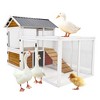 Large Outdoor Chicken Coop Wooden Chicken Coop, Waterproof PVC  Gradient 80 Inch For Outdoor Backyard Farm Rabbit Small Animal Poultry - 4 of 4