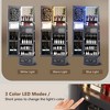 Fredees Mirror Jewelry Cabinet, Standing 360° Swivel Armoire with Full-Length Mirror, Lockable Jewelry Storage, 3-Color LED & Foldable Makeup Shelf - 3 of 4
