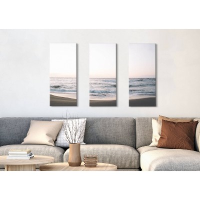 California Dreaming Coastal Canvas Wall Art Set of 3