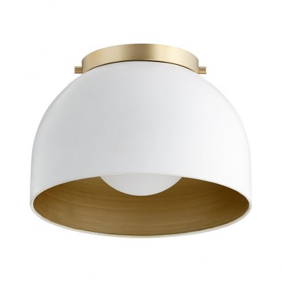 Quorum Lighting Dome 1 - Light Flush Mount in  Studio White