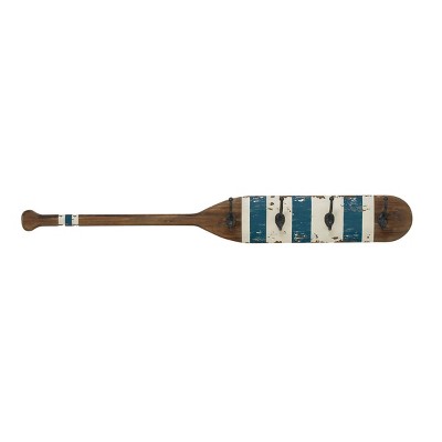 Coastal Wood Wall Hook Brown - Olivia & May