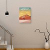 18" x 24" Mexico by Omar Escalante Canvas Art Print - Masterpiece Art Gallery: Teotihuacan Pyramid, Modern Wall Decor - 2 of 4