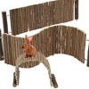 Unique Bargains Hamster Bridge 20.08"L x 5.91"W Wood Color 1 Pc - 4 of 4