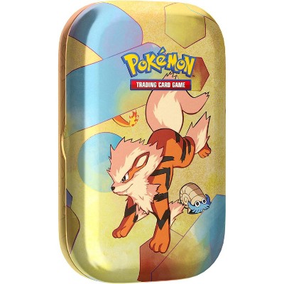 Pokemon TCG: Scarlet & Violet—151 Mini Tin – Arcanine (2 Booster Packs, 1 Coin & 1 Art Card)