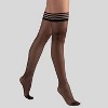 LECHERY Women's Stripped Thigh Highs (1 Pair) - 2 of 3