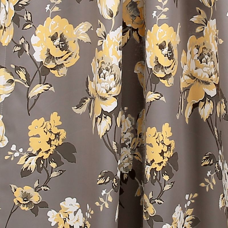 Set of 2 Tania Floral Light Filtering Window Curtain Panels - Lush Décor, 5 of 10