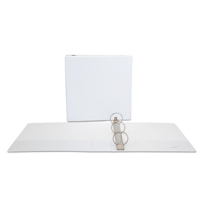 UNIVERSAL Economy Round Ring View Binder 2" Capacity White 20982