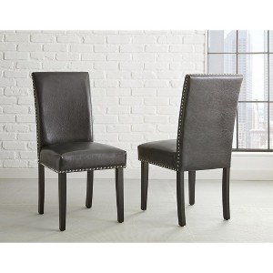 Verano - PU Side Chair (Set of 2) - Gray - 1 of 1