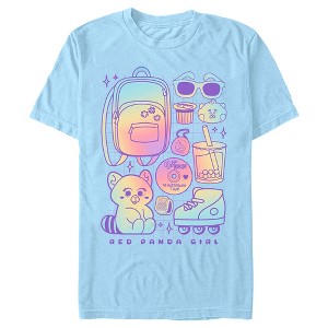 Men's Turning Red Kanji Red Panda T-Shirt - 1 of 4