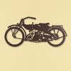 Collections Etc Iron Cut-Out Motorcycle Wall Decoration 23" x 0.38" x 11" - 2 of 2