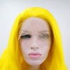 Unique Bargains Women Long Natural Curly Lace Front Wigs with Wig Cap 24" 1PC - 4 of 4