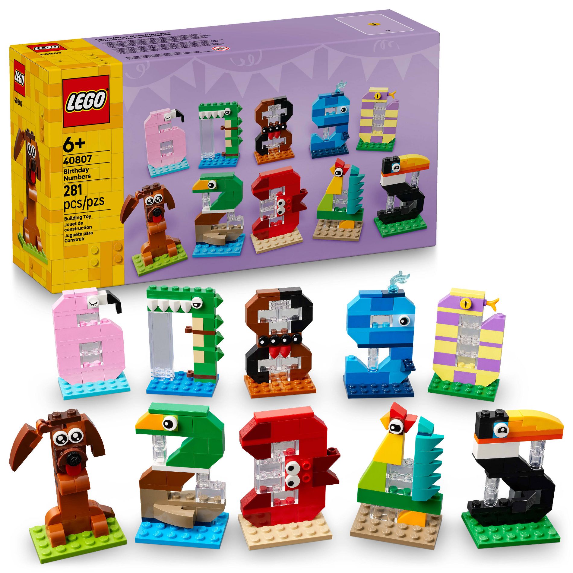 LEGO Birthday Numbers Party Decor 40807