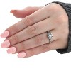 Pompeii3 1ct Cushion Halo Diamond Engagement Ring 14K White Gold - 4 of 4