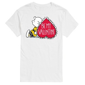Men's - Peanuts - Be My Valentine Short Sleeve Graphic T-Shirt - 1 of 4