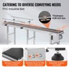 VEVOR Belt Conveyor, 71 x 7.8 inch Conveyor Table, Heavy Duty Stainless Steel Motorized Belt Conveyor, Silver(Double Guardrail) - 4 of 4