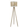 VYNXARIA 59"H Reading Floor Lamp, Standing Light for Living Room Chair, Bedside & Study Area, Brillo Three Legged Floor Lamp Natural - 3 of 4