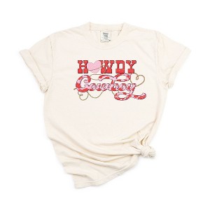 Simply Sage Market Women's Howdy Cowboy Short Sleeve Garment Dyed Tee - 1 of 3