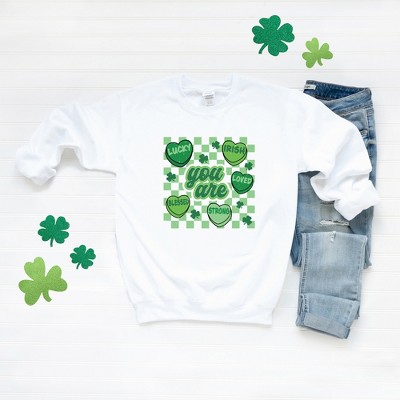 Simply Sage Market Women's Graphic Sweatshirt St. Patrick's Affirmations