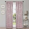 Modern Bohemian Leaves Room Darkening Semi-Blackout Curtains, Set of 2 by Blue Nile Mills - 2 of 4