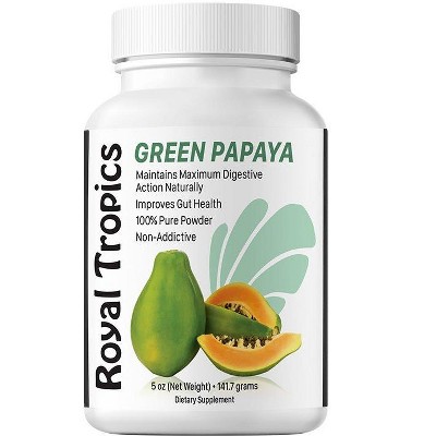Green Papaya Digestive Enzymes Powder by Royal Tropics  -  5 oz Powder