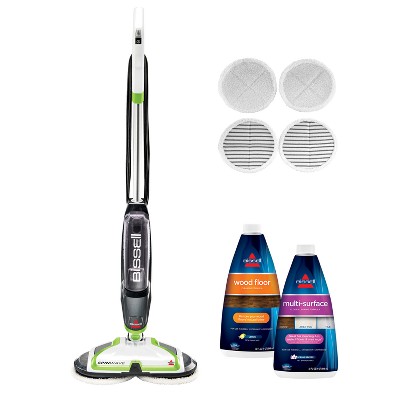 Bissell - Spinwave Cordless Powered Mop - Titanium/Electric Blue