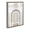 Kate and Laurel Sylvie Sahara Gray Framed Canvas by Alexander Ginzburg, 18x24, Gray - 2 of 4