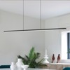 LLHZSY 47" Black Warm Kitchen Island Pendant Lighting Integrated LED Linear Light Fixture-3000K - 3 of 4