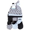 Hudson Baby Boys Caps, Mittens and Socks Set, Little Mustache, 0-6 Months - 2 of 4