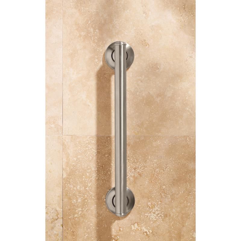 Moen 16 in. L ADA Compliant Brushed Stainless Steel Grab Bar, 2 of 6