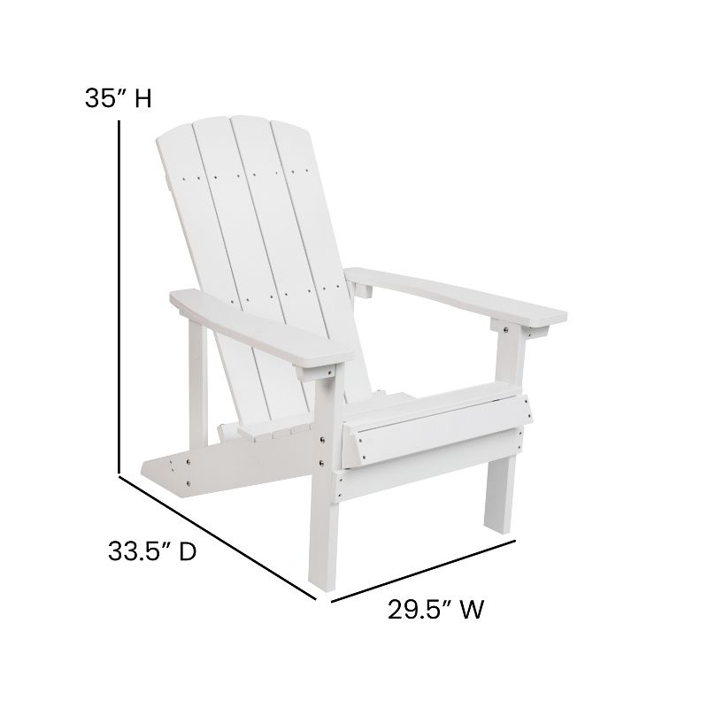 Flash Furniture Charlestown Commercial All-Weather Poly Resin Wood Adirondack Chair, 5 of 12