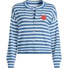 Lands' End Women's Cropped Fine Gauge Crew Neck Cardigan Sweater - 3 of 3