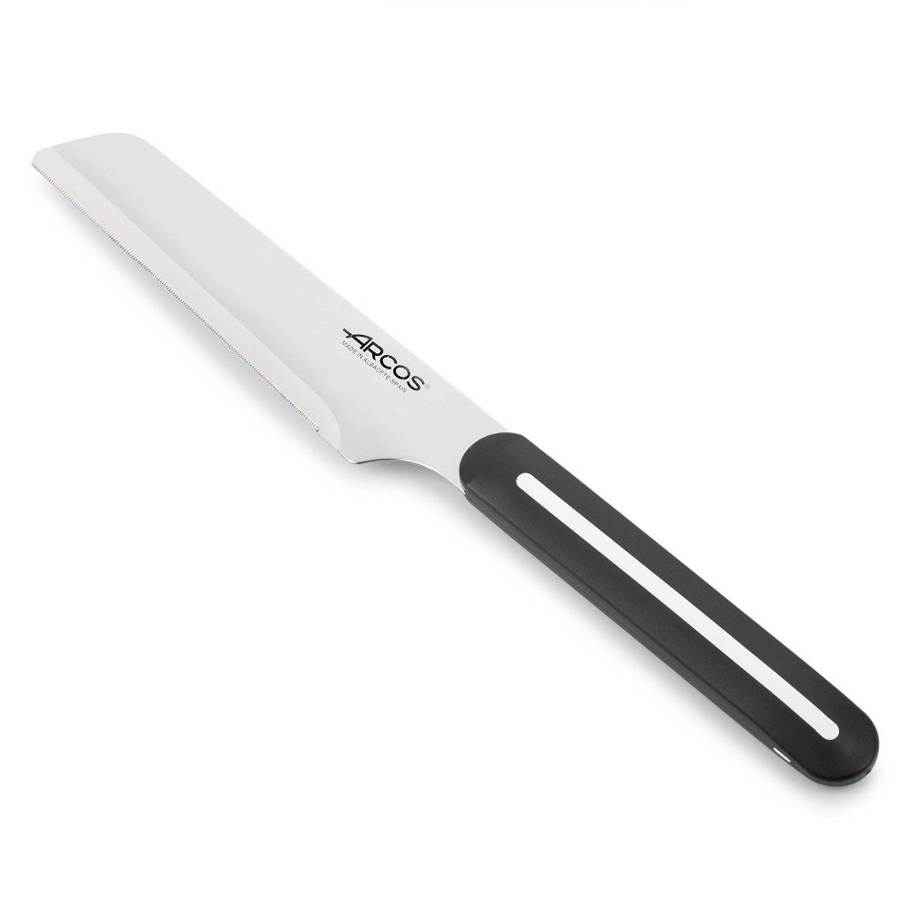 Arcos Linea Chef Knife: 5.5" Stainless Steel Blade, Polypropylene Handle, Black, Hand Wash, 10-Year Warranty