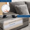 homfan 54" Oversized Chaise Lounge - Sofa Bed with Throw Pillows and Armrests, Comfy Corduroy Sleeper Couch for Living Room, Bedroom, Office - 3 of 4