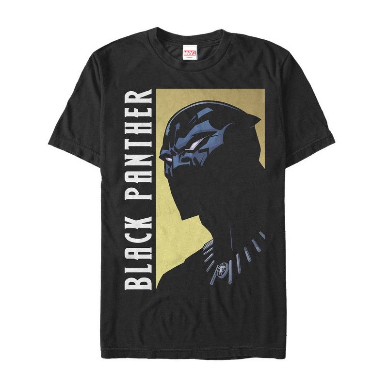 Men's Marvel Black Panther Fierce Expression T-Shirt, 1 of 5