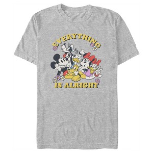 Men's Mickey & Friends Everything Is Alright Crew T-Shirt - 1 of 4