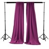 Slickblue Pack of 2 Polyester Backdrop Drapes – 96"H x 58"W, Rod Pocket, Semi Sheer, Serged Edges, 41 Colors Options - 2 of 3