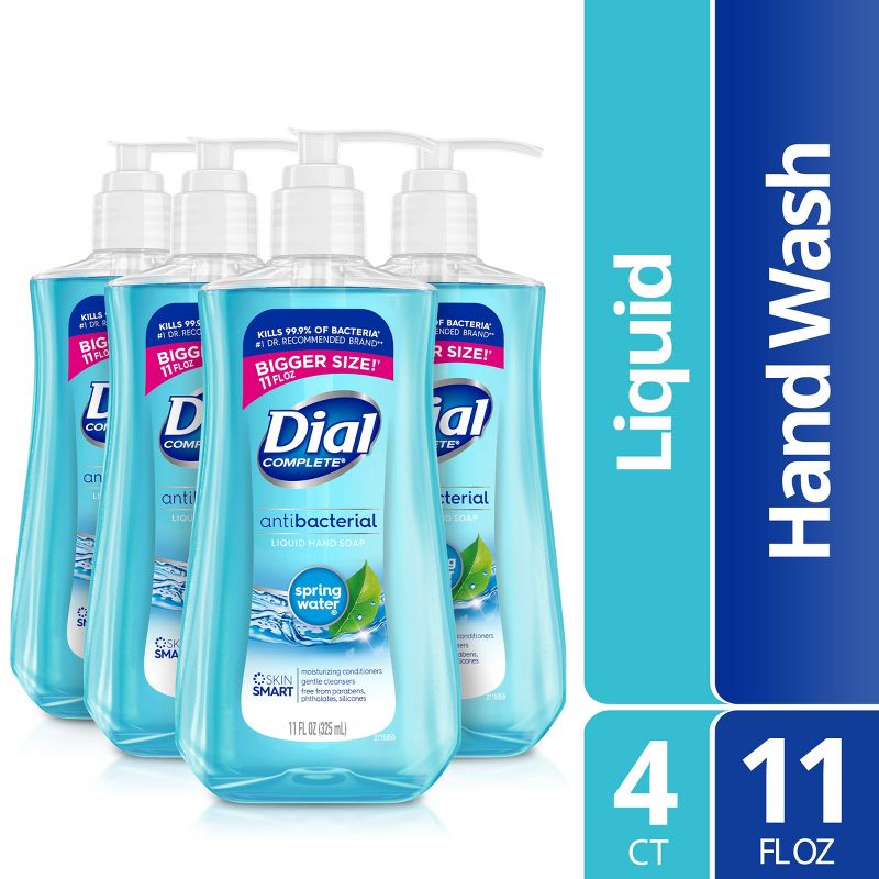 Dial Liquid Hand Soap Spring Water - 11 fl oz/4pk, 1 of 16