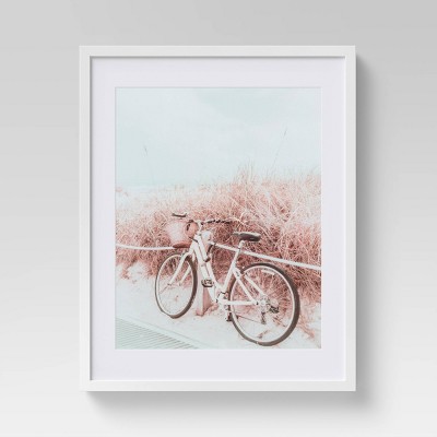 16" x 20" Matted Print in Framed Wall Canvas White - Threshold™